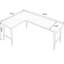 Bureau brun en bois massif en forme de L-108295810-108295814