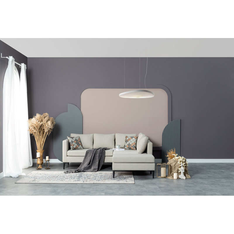 Canapé d'angle Siesta-1, Velours beige