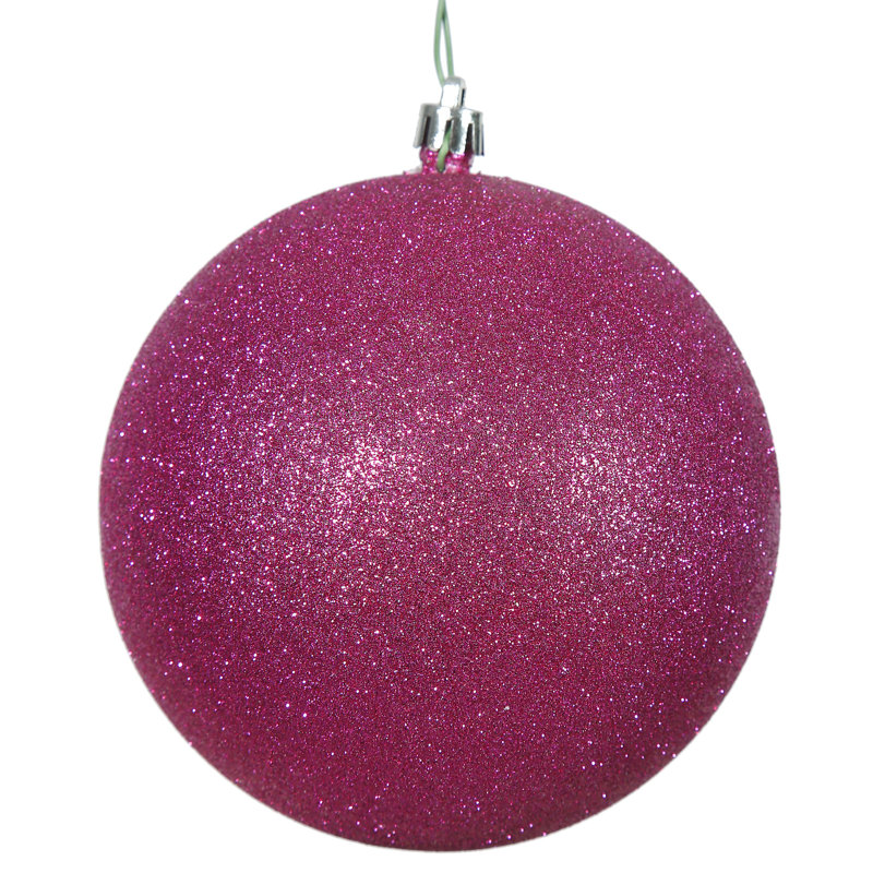 Ornement boule des Fêtes, 6'' H x 6'' W x 6'' D, Argent, 4