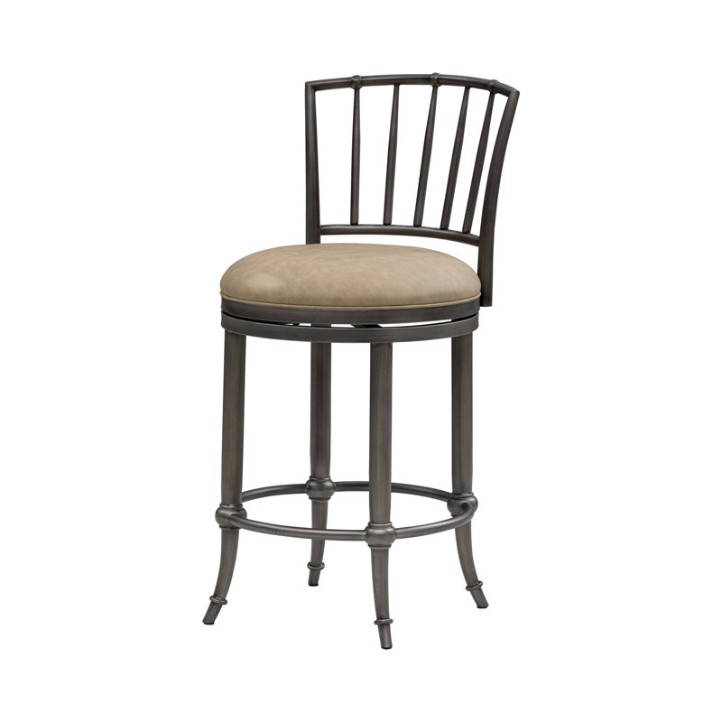 Tabouret de bar pivotant à hauteur de comptoir Conte de qualité commerciale Conte, Brun