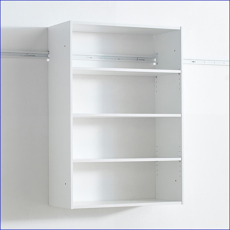 Closet System, Devi Modular Wall-Mounted | White | Wood, White