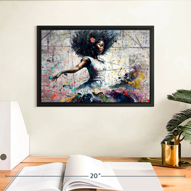 Leisha African Dancer, 9" H x 13" W