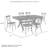 Dunblane Dining Set with Metal Chairs-1683549477