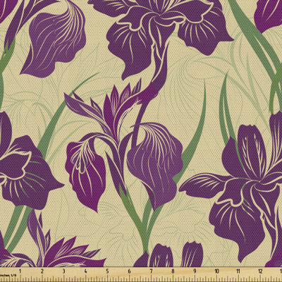 Chelseaanne Iris Flower Multi-Purpose Fabric
