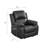 35" Wide Modern Vegan Leather Manual Recliner Chair With Comfortable Arms And Back-855408117