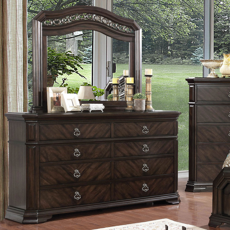 Commode 8 tiroirs l 63,85 po espresso