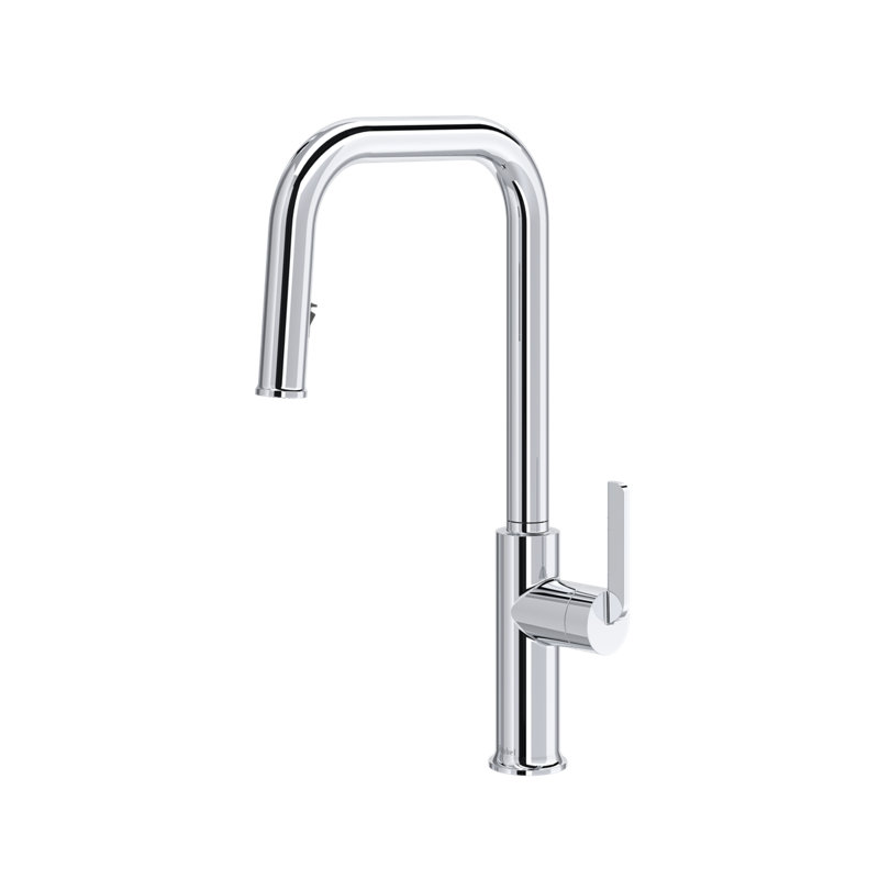 Authentica Pull-Down Kitchen Faucet With U-Spout, Chrome