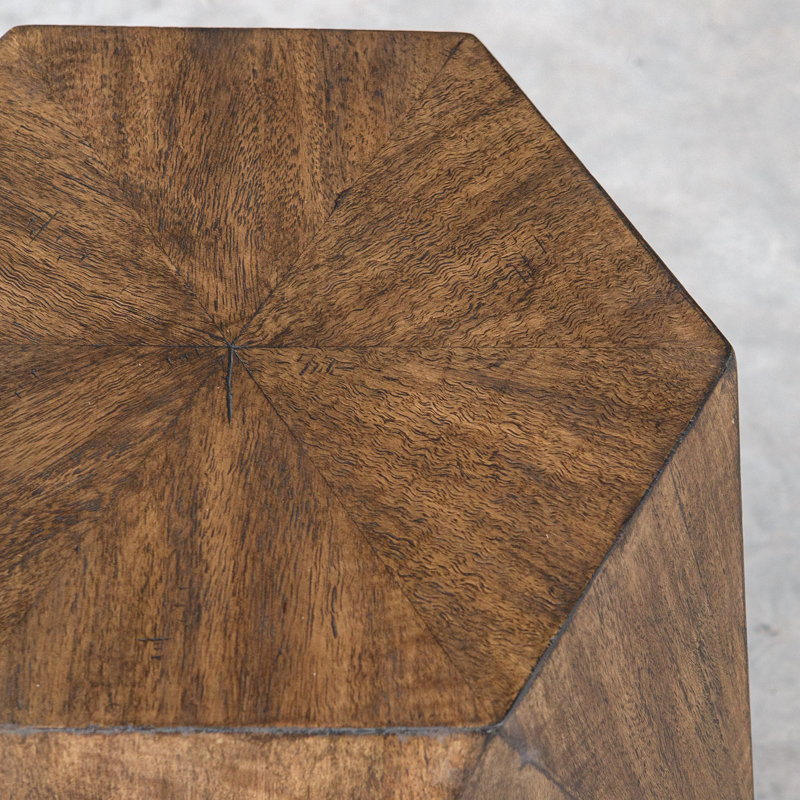 table de bout cylindriques, Miel bruni
