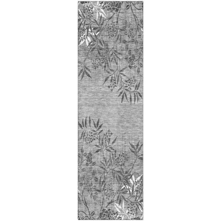 Premium Machine Washable Prisco Pewter Rug