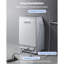 Machine à glaçons commerciale, 100 lb / 24 h avec capacité de rangement de 26 lb, encastrée / autoportante / sous le comptoir, machine à glaçons en acier inoxydable avec affichage DEL et autonettoyante, pour bar maison