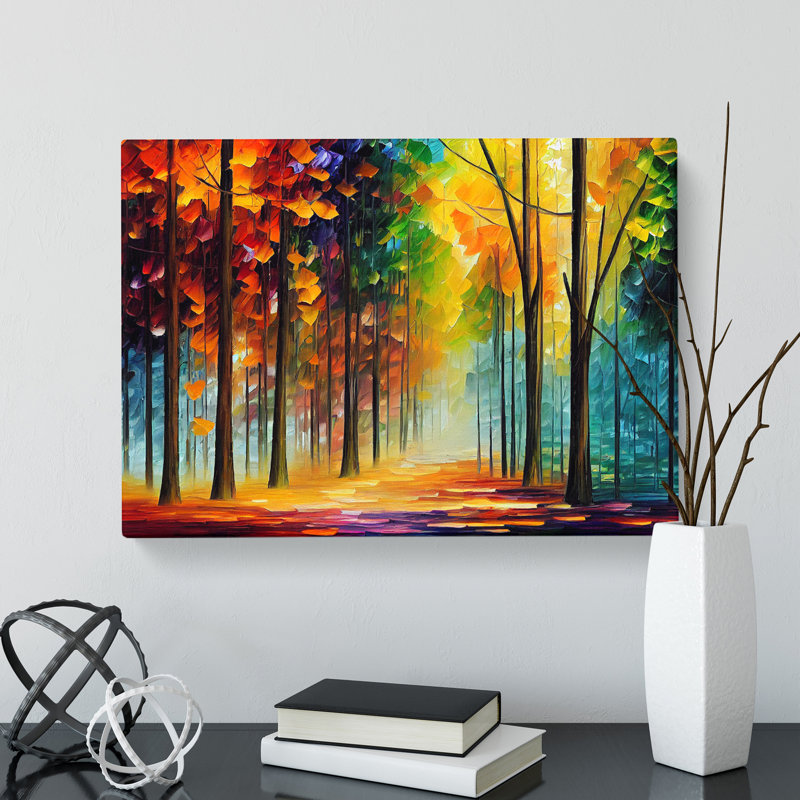 Pretty Forest Vol.3 Abstract - Wrapped Canvas, 50cm H x 76cm W x 3cm D