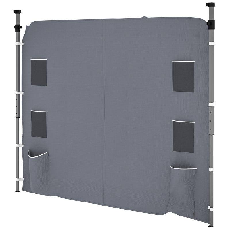 17 Stories Polyester Side Wall for Canopy, Grey
