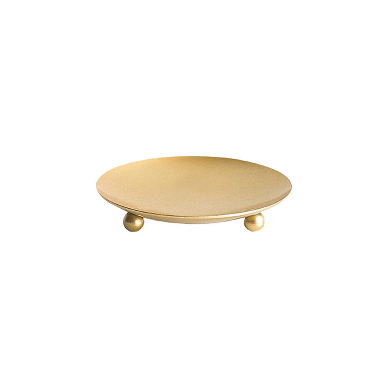 Cadeau Arôme Base de bougie Accessoires de bougie Mariage Décoration de Noël Dîner aux chandelles Noël romantique, Gold