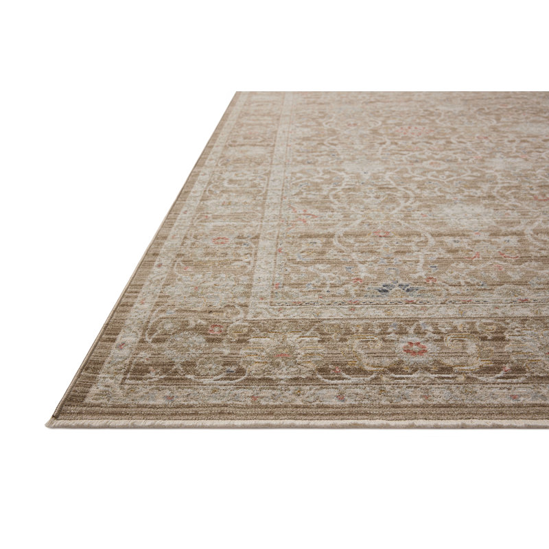 Ida Bark Multi Hand-Knotted Rectangular Area Rug