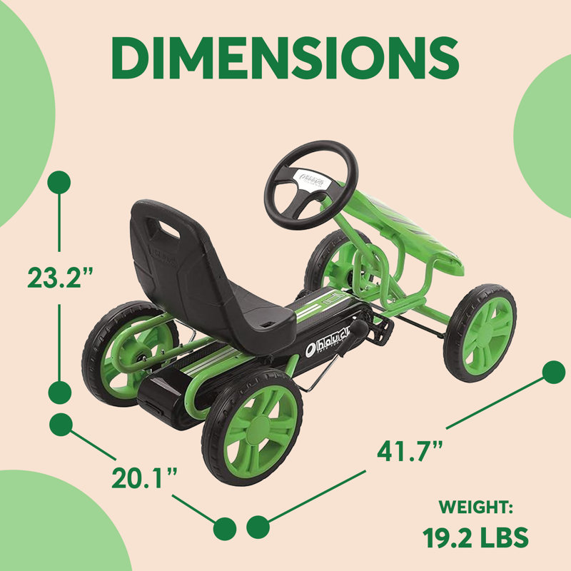Kart à pédales avec siège baquet Hauck Speedster pour enfants de 4 à 8 ans, pompiers, Rouge