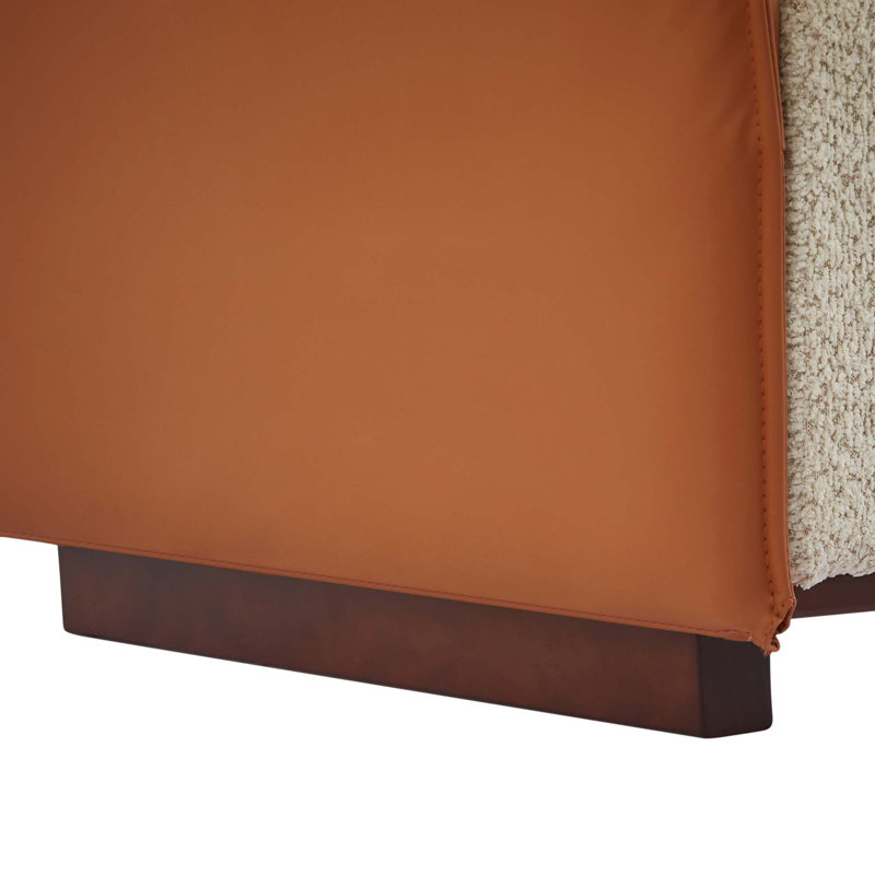 Canapé d'angle modulaire en boucle avec pouf, H 32 po x l 122 po x P 61 po, Symmetrical