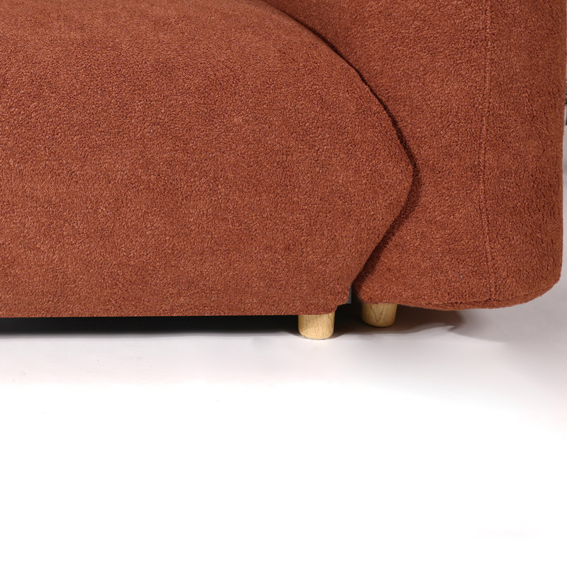 Oversized Loveseat Sofa-Be-2, Red