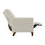 Fauteuil inclinable moderne à accoudoirs roulés avec accoudoirs roulés et pieds en bois massif (ensemble de 2)-121438224