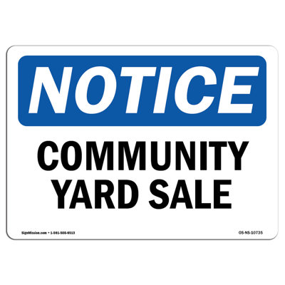 Community Yard Sale Sign