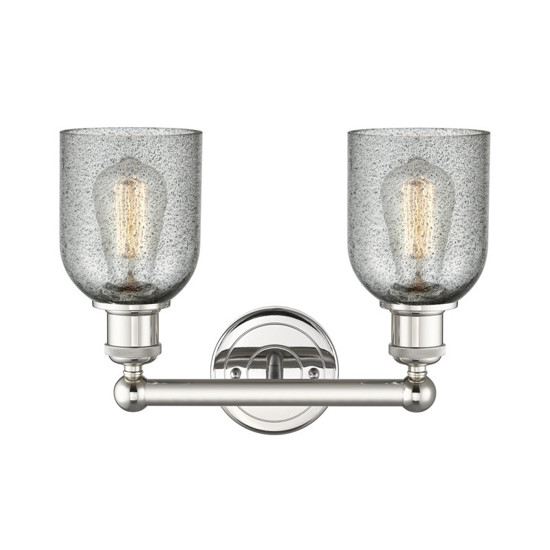 Reiko 2 - Light Dimmable Vanity Light, Charcoal, Polished Nickel