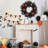 20" Artificial Handcrafted Pumpkin & Maple Leaves Halloween Joleen with Lights