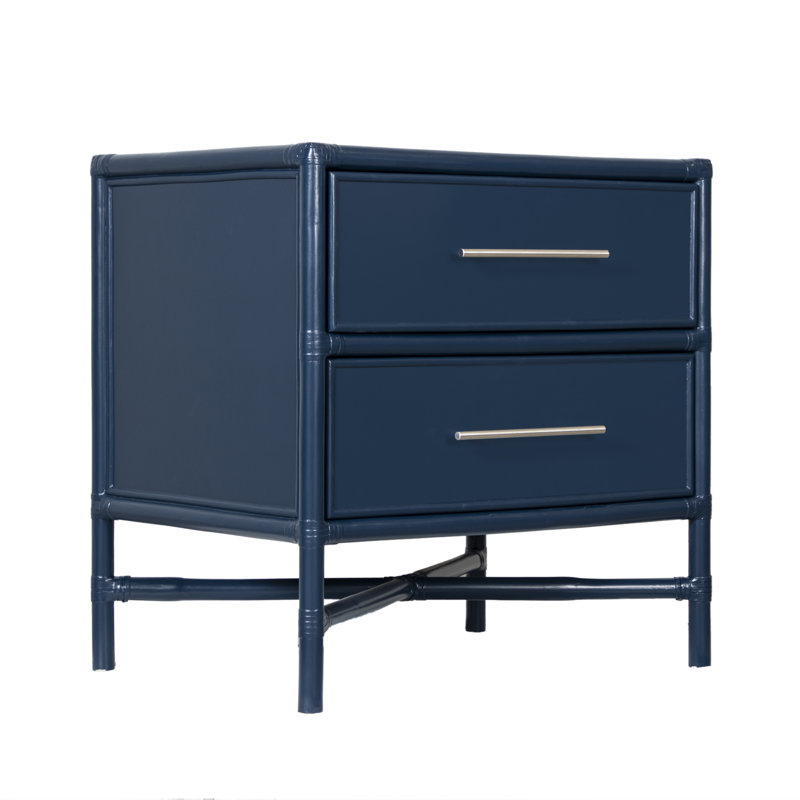 Venice 2 - Drawer Nightstand, Navy Blue