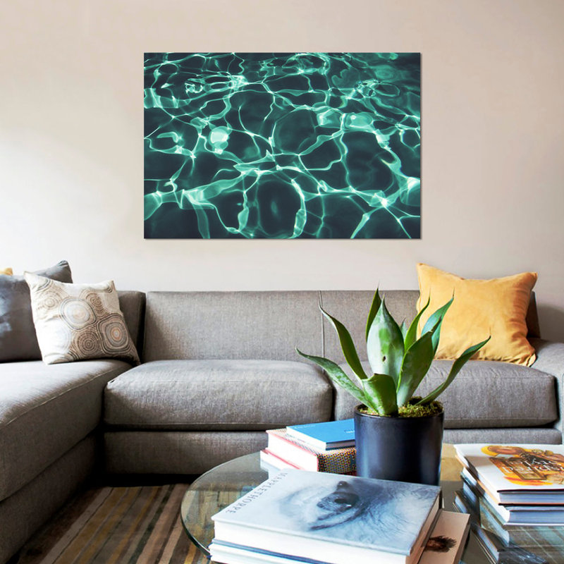 «Pool Two», impression sur toile, H 8 po x l 12 po x P 0,75 po, Pas de tapis, Toile tendue
