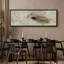 «Neutral Abstract Brushstroke», art mural beige minimaliste et brun-115165357-115165358