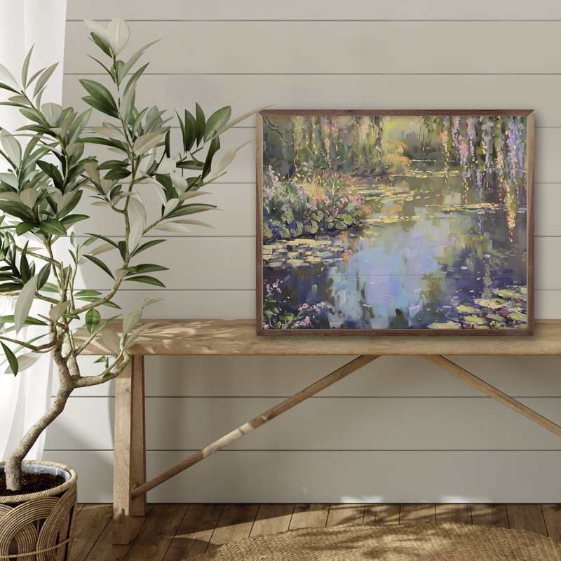 Water Lilies By Nini Art, H 16 po x l 20 po
