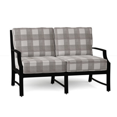 Seal Cove 51.75'' Wide Aluminum Loveseat with Cushions