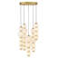Trigo 1 - Light Steel LED Chandelier by Lisa McDennon