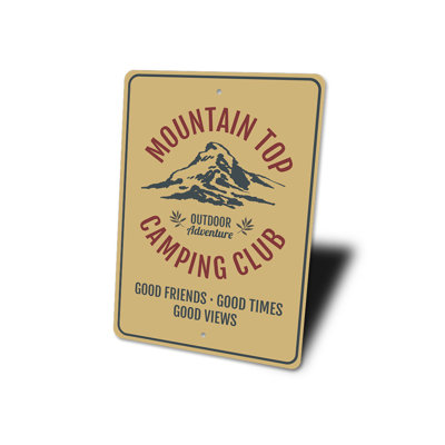 Panneau en aluminium Mountain Club