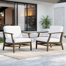 Clinkscales Solid Wood Teak Outdoor Lounge Chair With Cushion And Arms