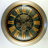 THE GEARS CLOCK Wall Clock with Real Moving Gears LU-LI_ 40 in Round "BUURGLAATZ" BRONZE-ANTIQUE