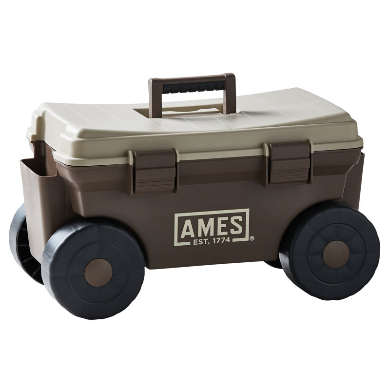 11.1'' H x 12.09'' W Utility Cart with Wheels