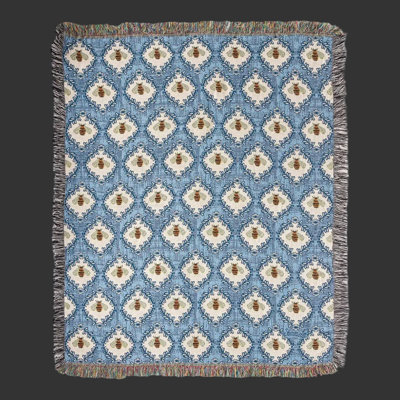Manual Woodworkers & Weavers Buzzed Cotton Throw Blanket 50 x 60 Graphic Decorative Blanket