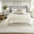 Elegant 7 Piece Bedding Sets Polyester Tufted Ivory Full For Home