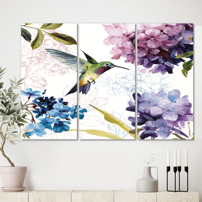 «Spring Nectar Square II», impression multi-pièces sur toile, H 28 po x l 36 po x P 1 po