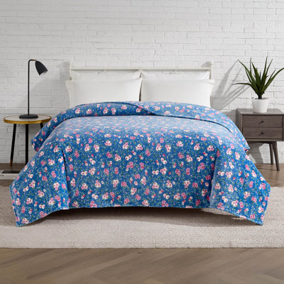 Lucky Brand 90 x 90 Oversized Plush Throw Blanket