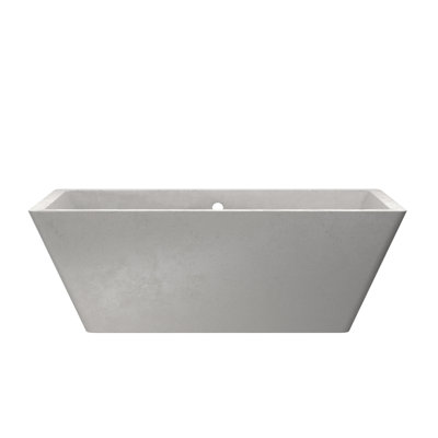 Mendocino NativeStone Concrete 66" x 34" Freestanding Soaking Bathtub