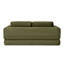 Canapé-lit pliable pliable de 21 pouces, lit en velours côtelé avec 2 oreillers, futon moderne, lit gigogne, confort moelleux, stable et sécuritaire, aucun assemblage requis, futon sans os.