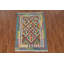 Tapis oriental multicolore en laine Kilim 3 x 5