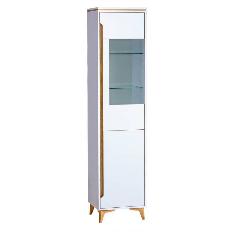 Aleijah 46cm Sideboard, White Matt/Mountain Ash