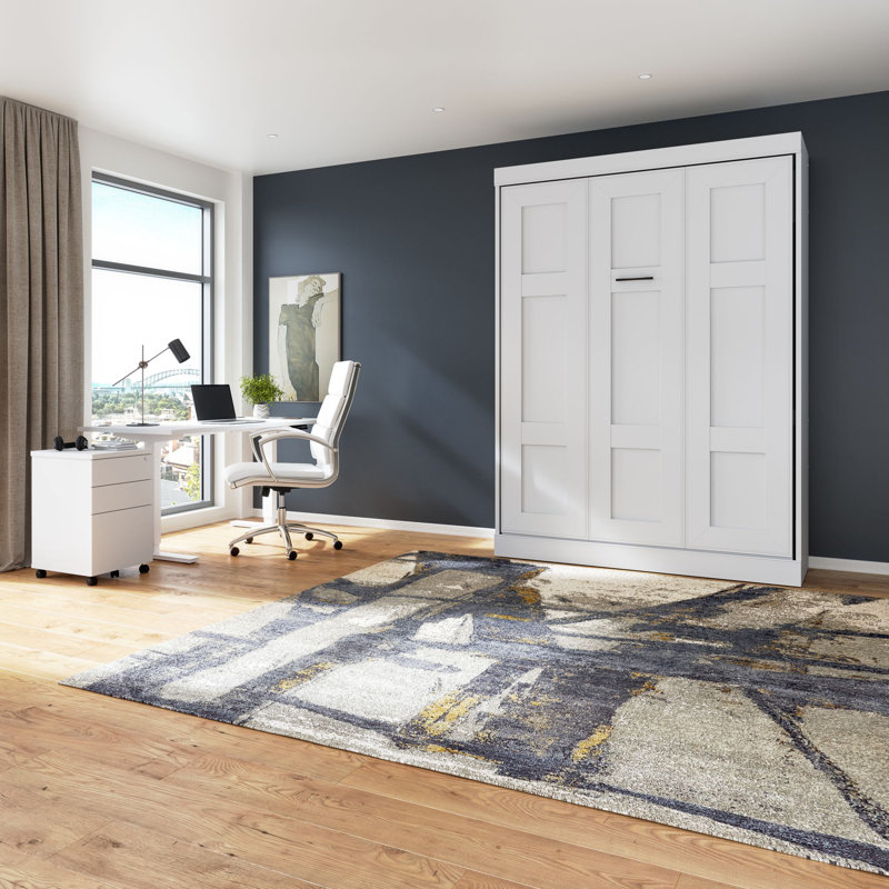 Beecroft Murphy Bed, White, Queen