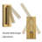 1 - Light 350° Rotatable Integrated LED Reading Sconce with Adjustable Head
