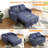 Vadims Upholstered 48.5'' Reclining Sleeper Sofa-1011712057