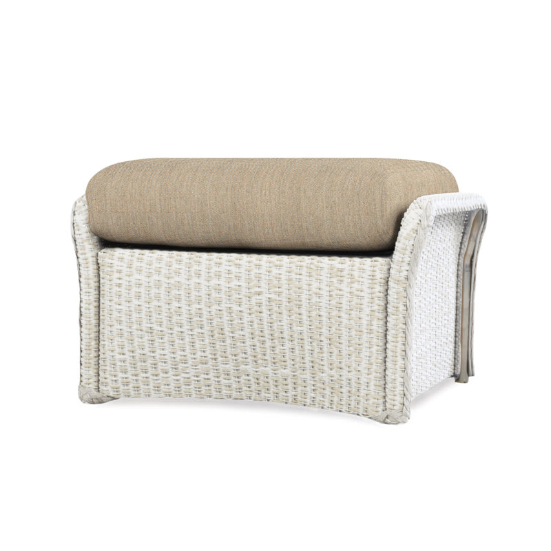 Weekend Retreat Outdoor Ottoman, Remy Pebble, Hickory