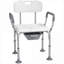 Siège de salle de bain 3-en-1 Classic Classic avec cadre en aluminium pour personnes à mobilité réduite