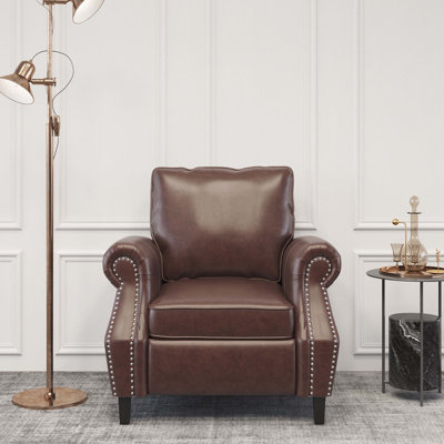 Cohligan Faux Leather Club Chair