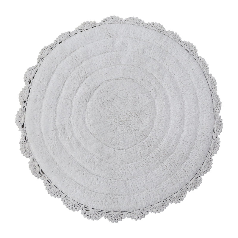 TAPIS DE BAIN EN COTON, Blanc